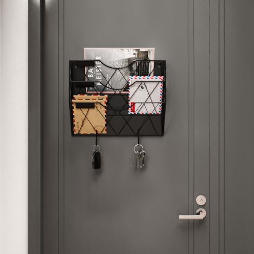 Magnetic File Holder for Refrigerator & Cabinets | No-Drill Wall Mount Organizer | 3-Tier Vertical Mail & Magazine Holder for Office/Home (Black, Space-Saving Design) Magnetic File Holder for Refrigerator & Cabinets | No-Drill Wall Mount Organizer | 3-Tier Vertical Mail & Magazine Holder for Office/Home (Black, Space-Saving Design)