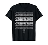 Retro Repeating Text Jonathan Bowlan Kansas City Baseball T-Shirt