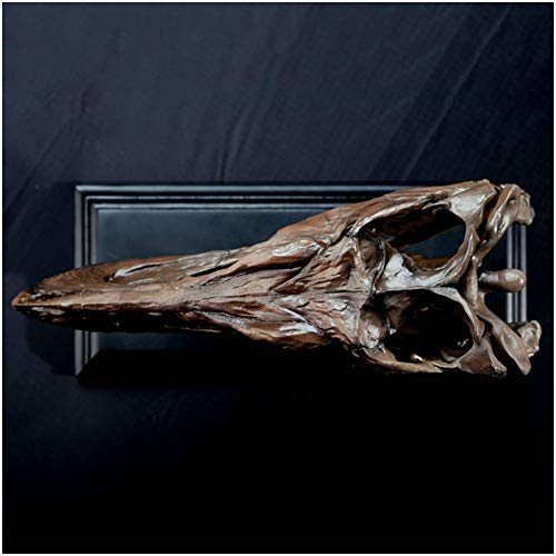 Liushi Tyrannosaurus Rex Skull Sculpture - T-Rex Skull Statue - Simulated Skeleton Home Office Display Decorative Craft Box Decoration, 1/2 Scale #TOP4