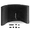 Aokeo Professional Studio Recording Microphone Isolation Shield,Suitable for Blue Yeti and Any Condenser Microphone Recording Equipment(AO-403)