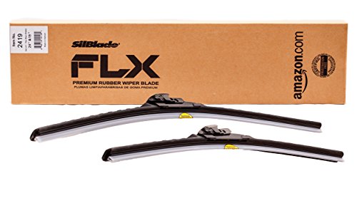 Silblade Flx 2419 Premium Beam Wiper Blade Set - 24"/19" | Fits Various Models Of Acura, Cadillac, Chevrolet, Dodge, Ford, Honda, Hyundai, Infiniti, Jaguar, Lexus, Lincoln, Mazda, Mercury, Nissan #TOP5