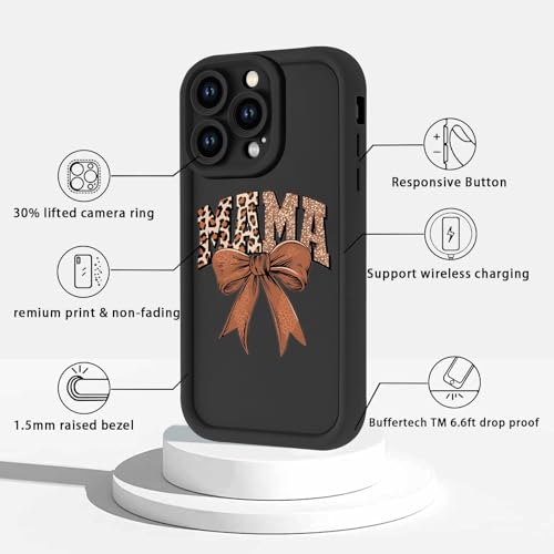 Coque iPhone 16 Pro Max léopard Mama Bow, le cadeau idéal et élégant pour elle - 4