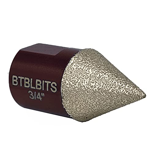Btblbits BTBLBITS-20MM-DIAMOND CHAMFER BITS Diamond Beveling Chamfer Bit 3/4 Inch (20Mm) X 5/8"-11 Thread Diamond Countersink Drill Bit For Enlarging Trimming Shaping Existing Holes Of Granite Marble Porcelain Tile Ceramic thumb #3
