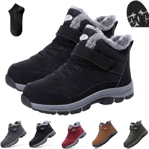 Orthoboots Pro Ergonomic Winter Boots,Waterproof Anti Slip Trekking Hiking Shoes,Cushioning Orthopedic Warm Lined Boots