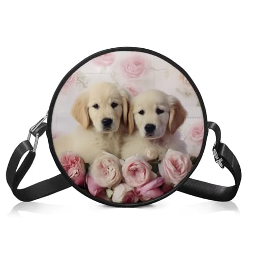 Round Clutch Purses for Women, Leather Shoulder Crossbody Circle Purse Wallet with Adjustable Strap2