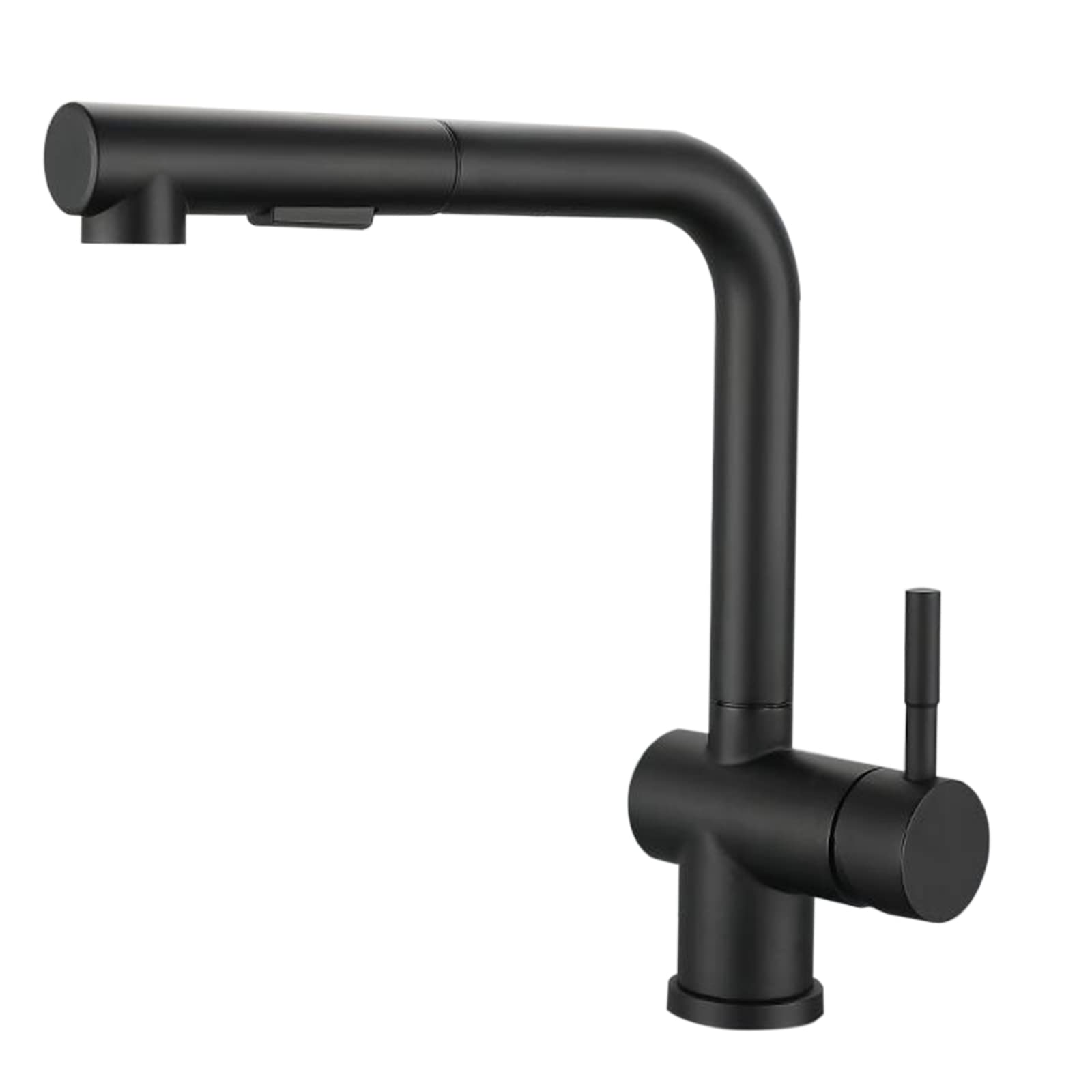 Mélangeur tap en acier inoxydable à trou unique pulvérisation à traction eau chaude froide LWX