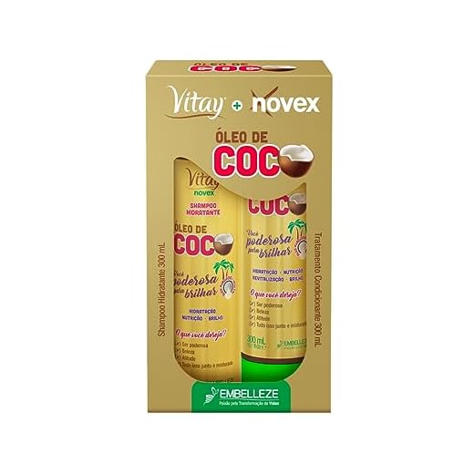 Kit Shampoo e Condicionador Novex Óleo de Coco 300ml