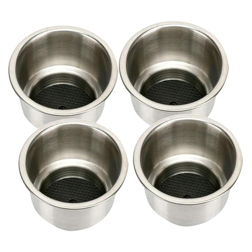 Porte-gobelets en acier inoxydable encastrables universels pour console de voiture et camion