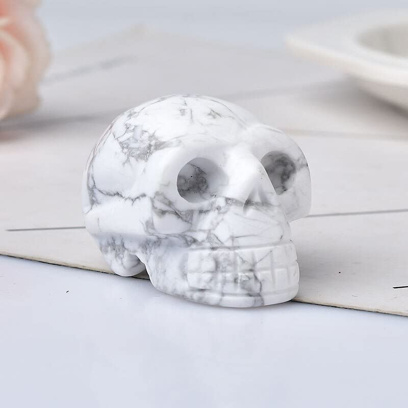 Figurine crâne améthyste cadeau d'anniversaire original et décoration minérale unique