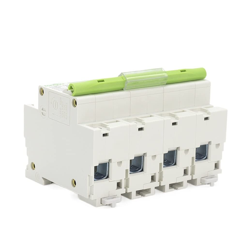 Magnetotermico 108 mm 4 polo 8 0A 100A 125A MCB 10KA Elevata capacità di rottura Curve C Interruttore automatico in miniatura Salvavita Riarmo Automatico ( Poles Number : 4 , Rated Current : 80A )
