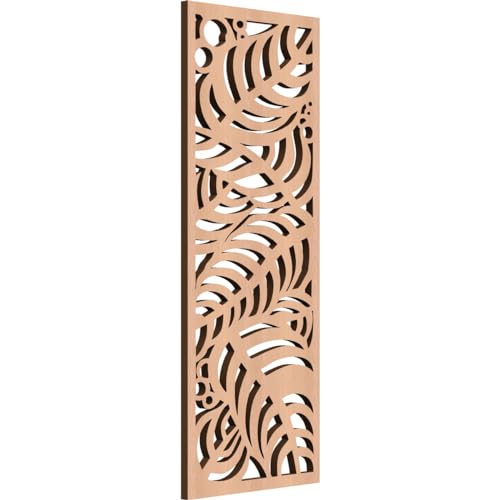 Image of 9 3 /8 inchW x 24 3 /8 inchH x 3 /8 inchT Mills Decorative Fretwork Wood Wall Panels, Alder
