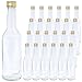 Vitrea 24 leere Glasflaschen 350ml Schraubverschluss Gold - Flaschen zum Befüllen mit Deckel - für Saft, Getränke, Likör, Öl, Saucen - 24 Stück, PP28, Geradhals ml Glas günstig Kaufen-Vitrea 24 leere Glasflaschen 350ml Schraubverschluss Gold - Flaschen zum Befüllen mit Deckel - für Saft, Getränke, Likör, Öl, Saucen - 24 Stück, PP28, Geradhals