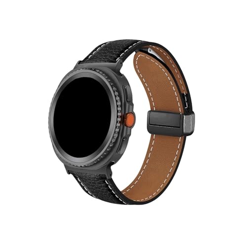 Samsung Galaxy Watch 8 44mm 40mm/8Classic 46mm/Ultra 47mm 2025�p���U�[�E�H�b�`�o���h (�u���b�N�u���b�N�AGalaxy 8classic 46mm�p)