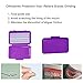 YOUYA DENTAL Boxed Portable Orthodontic Care Kit, 8pcs Orthodontic Toothbrush Kit for Braces for Orthodontic Patient Dental Travel Oral Care Kit Interdental Brush Dental Wax Dental Floss-Purple