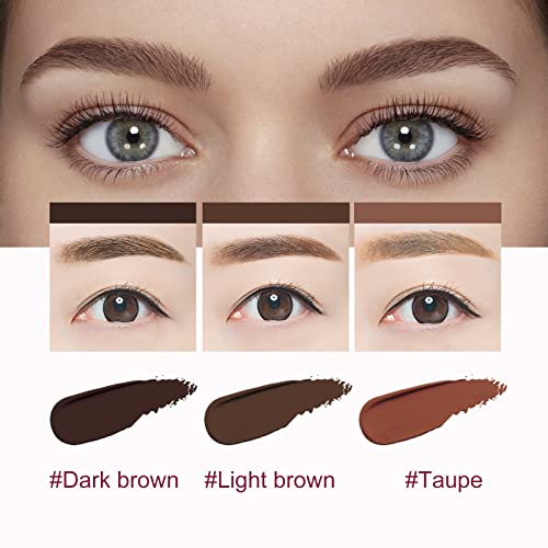 Multi Function Eyebrow Brush, Eyebrow Brush Professional Eyebrow Brush, Eye Brow Concealer Contour Brush, Three-Dimensional Concealer Makeup Brush (Darkbrown 3P) #TOP4