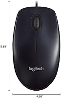 Vista 5 de Logitech Ratón con cable USB M90 Negro
