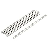 uxcell 5 Pcs 3mm Dia 6cm Long Stainless Steel Transmission Round Rods