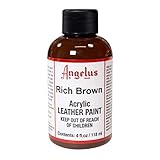 Angelus Acrylic Leather Paint-4oz.-Rich Brown