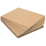 HONYUET Paquete de 20 hojas de cartón corrugado A3, 30 x 40 cm, papel kraft marrón para embalaje, manualidades, correo
