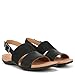 Vionic Women's Rest Morro Comfortable Flat Sandals- Supportive Dressy Sandals Comfort Shoes That Includes a Concealed Orthotic Insole Sizes 5-12 Black Leather Nubuck 8.5 Wide