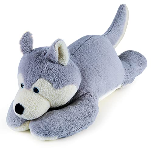 3.49Lb Husky Dog Weighted Stuffed Animals, Husky Plush Toy Soft Hugging Plushie Pillow For Kids Girls Boys Adults #TOP27