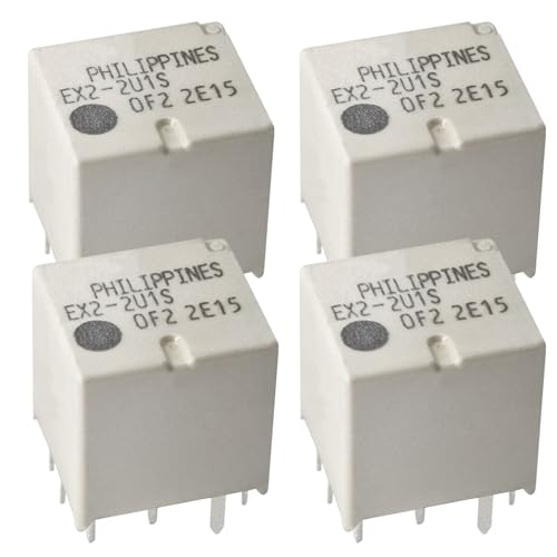 Casalytics Relay EX2-2U1S (Pack of 4), 12VDC 30A 10 Pins Relay - Reliable PC-Board Mount Type Relay