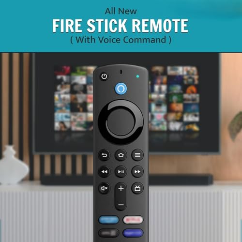 Image of Original Remote Compatible with Amazon Fire Tv Stick Remote Only Suitable for Original Models Bluetooth Feature with Voice Command - Pairing Must ! [ 3rd Generations Compatible Amazon Fire TV Devices