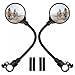 for Bike Handlebar Mirror 2 Pack, 360 Degree Rotatable and Adjustable Wide Angle Acrylic Convex Rear View Mirror for Mountain, Electric and Folding Bicycles