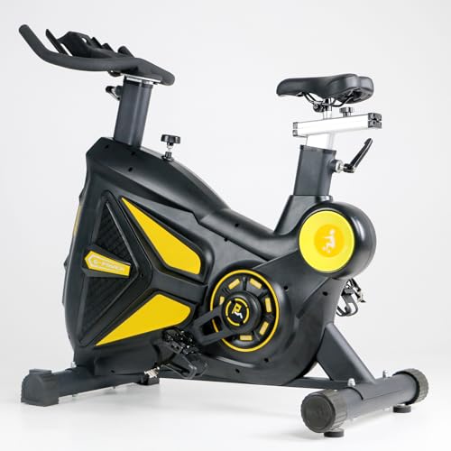 Image of Spinning bikeExercise Bike,Indoor Cycling Bike with Heavy Flywheel, Comfortable Seat Cushion, Silent Belt Drive, LCD Monitor for Home Gym Cardio Workout Training