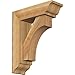 Ekena Millwork BKT0604X18X22WTL01RWR Westlake Traditional Rough Sawn Bracket w/Offset Brace, Western Red Cedar