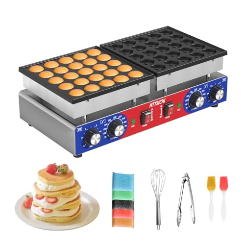 Mini Pancake Maker Set with Heart & Round Shapes