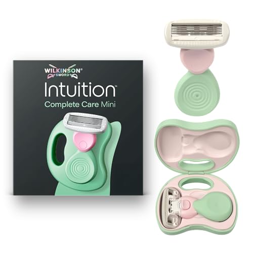 Wilkinson Sword Intuition Complete Care Mini 1 Reiserasierer für Damen 1 Ersatzklinge für den Damenrasierer Reiseetui