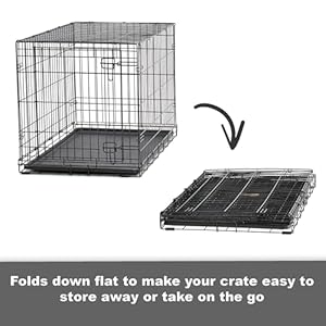 New-World-Newly-Enhanced-Double-Door-New-World-Dog-Crate-Includes-Leak-Proof-Pan-Floor-Protecting-Feet-New-Patented-Features-30-Inch - Cucciolini Doodles   New-World-Newly-Enhanced-Double-Door-New-World-Dog-Crate-Includes-Leak-Proof-Pan-Floor-Protecting-Feet-New-Patented-Features-30-Inch