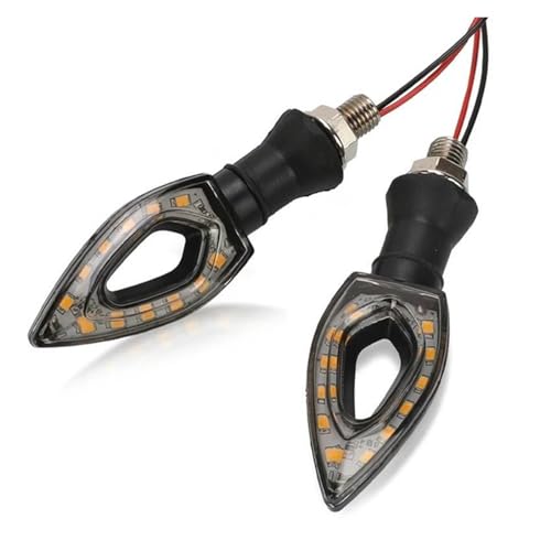 Clignotants LED Moto Cœur Ambre pour Réparer les Feux de Signalisation