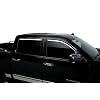 Putco Element Chrome Window Deflectors Fits Chevy Silverado/GMC Sierra 2014-2019 Crew Cab - Set of 4 - in Channel Install