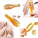 2 Pcs Finger Roller Massager and 5 Pcs Acupressure Massage Rings for Finger Hand Massage, Hand Blood Circulation Massage Roller Tools, Handheld Stress Relief Double Rubber Joint Roller Massager