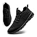 Produktbild MGNLRTI Herren Schuhe Sneaker Laufschuhe Sommerschuhe Sportschuhe Straßenlaufschuhe Turnschuhe Fitnessschuhe Joggingschuhe Workout Freizeitschuhe Männer Running Shoes Gym schwarz EU46