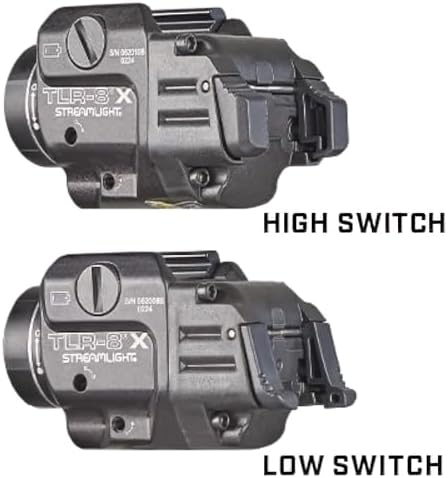 Comparison of high and low rear paddle switches for TLR-8 X