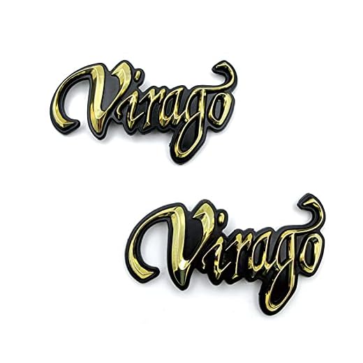 Motorcykel Bränsle Gas Tank Emblem Badge Dekaler Dekaler Klistermärke för Yamaha Virago XV125 250 400 535 700 ABS Plast (Color : 1)