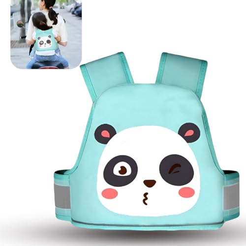 Image of Tony Stark Kids Safety Belt for Two Wheeler with Reflective Strips, Portable Seat Belt Children Motorcycle Harness for Motorcycle Bike, Adjustable Safety Harness for Boys Girls (Panda Buddy)