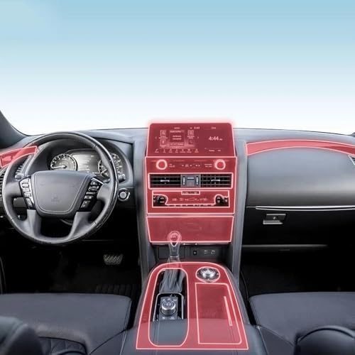 Film anti-rayures Infiniti QX80 protection console centrale TPU