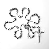 Knights of Columbus Rugged WWI Replica Combat Rosary in Silver Finish
