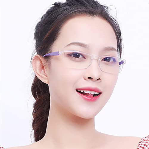 WDFHLL Óculos de design moderno, 1 par de óculos bloqueadores de luz azul, armação com dobradiça de