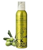 Graza Sizzle Extra Virgin Olive Oil Spray, Cooking Oil - High Polyphenol Peak Harvest EVOO Cooking Oil in a Spray Bottle - Single Origin Olive Oils from Spain - 5 Fl Oz