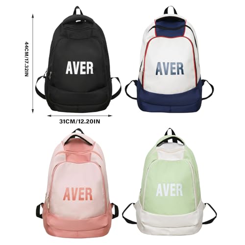 Sac à dos école grande capacité bicolore pour étudiante active