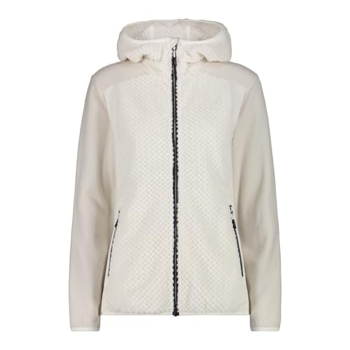 Veste polaire femme CMP douce et chaude en blanc plâtre taille 44