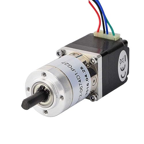 Moteur pas à pas 0.67A à réducteur planétaire 27:1 pour guidage fluide