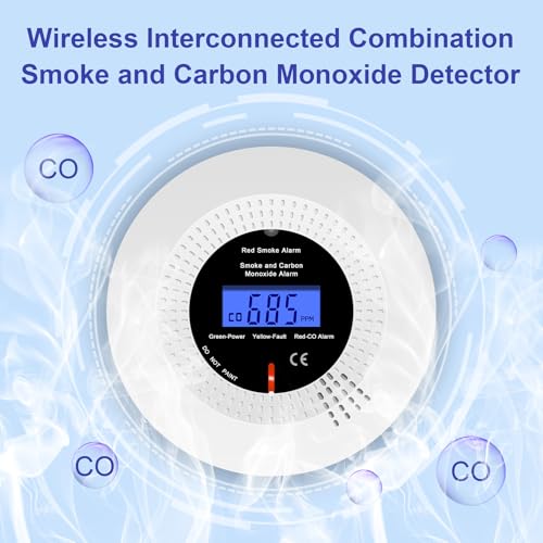 Détecteur de fumée et de monoxyde de carbone interconnecté pour la protection maison