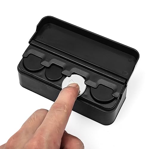 Set 2 cajas plásticas para monedas para carro miniatura 3