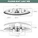 BALAVA 5 Inch Boat Cleats,316 Stainless Steel Folding Boat Dock Cleats,Flip Up Dock Cleat Rope Cleat for Boat,Yacht,Decks,Dock Line Mooring,Fasteners Included (2Pack)